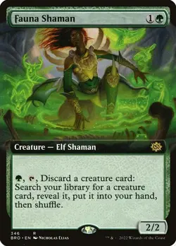 Fauna Shaman Extended Art Regular - The Brothers' War MTG-NM - Image 1