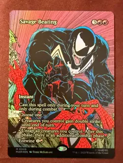 2025 Magic MTG Marvel Universe Eternal Savage Beating Foil Borderless M0026 - Image 1
