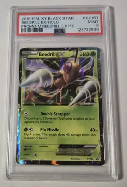 2016 POKEMON XY MEGA BEEDRILL EX PREMIUM COLLECTION PROMO BEEDRILL EX-HOLO PSA 9 - Image 1