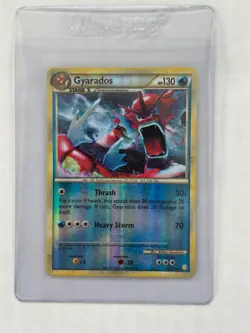 Pokemon TCG 2010 Shiny Gyarados 123/123 Heart Gold Soul Silver Reverse Holo - Image 1