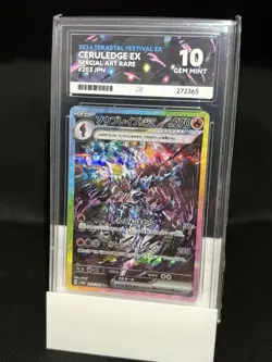 ACE 10 Ceruledge EX 203/187 SAR JPN 2024 Terastal Festival Pokemon TCG (NOT PSA) - Image 1