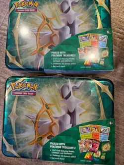 Pokemon TCG - x2 Arceus Collector Chest Lunchbox Tin Spring 2022 - SEALED - Image 1