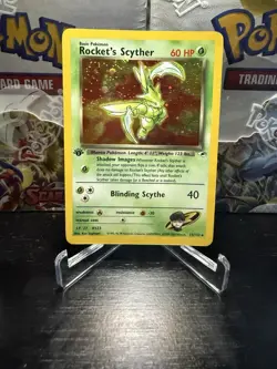 Rocket's Scyther 1st Edition Gym Heroes - 13/132 Holo - Pokemon TCG - Image 1