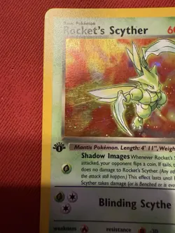 Rocket's Scyther 1st Edition Gym Heroes - 13/132 Holo - Pokemon TCG - Image 3