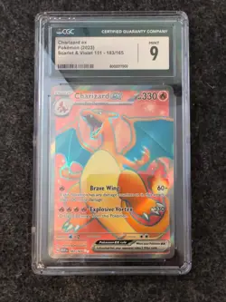 Charizard ex 183/165 MINT Pokemon Scarlet Violet 151 - Graded CGC Mint 9 - Image 1