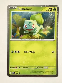 Pokemon - 151 - Bulbasaur Charmander Squirtle Cosmos Promo Set 046 047 048 - Image 2