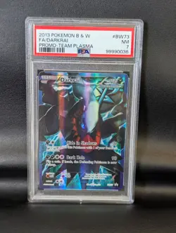 2013 Pokemon Darkrai BW73 Black & White Black Star Promo PSA 7 NM Full Art - Image 1