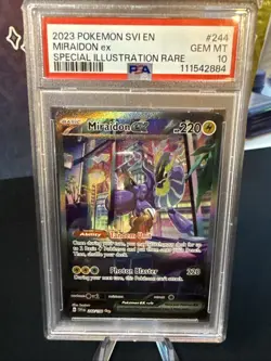 Miraidon ex 244/198 Sv01: Pokemon Scarlet & Violet Base Set Holo SIR- PSA 10 - Image 1