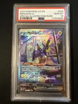 Miraidon ex 244/198 Sv01: Pokemon Scarlet & Violet Base Set Holo SIR- PSA 10 - Image 3