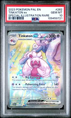 2023 POKEMON PAL EN-PALDEA EVOLVED SPECIAL ILLUSTRATION RARE TINKATON EX PSA 10 - Image 1