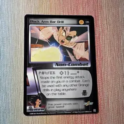 Black Arm Bar Drill - Dragon Ball Z DBZ CCG Score Card #135 - Image 1
