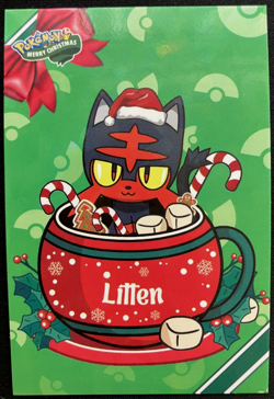 Litten Ice Holo Pokemon 2024 Card Database Merry Christmas - Image 1