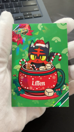 Litten Ice Holo Pokemon 2024 Card Database Merry Christmas - Image 2