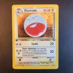 Electrode 2/64 Pokemon Jungle 1st Edition Pre Owned Pokemon Card TCG LP - Image 1