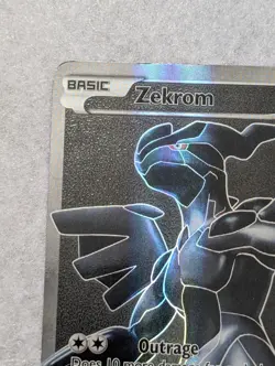 Zekrom 114/114 Black & White Base Full Art Holo Rare Pokemon Card- LP - Image 3