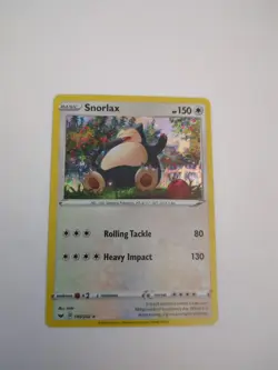 Pokemon TCG Card - SNORLAX 140/202 Cosmos Holo Rare | Sword & Shield Base Set - Image 1