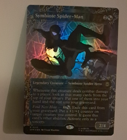 Symbiote Spider-Man Showcase Foil NM/M Marvel Spiderman MTG MAGIC THE GATHERING - Image 1