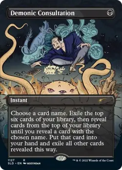 MTG English Demonic Consultation NM Foil Secret Lair - Image 1