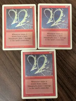 Manabarbs Revised Edition Rare. (PANGOLIN MTG) Front NM Back NM/NM- see pics - Image 1