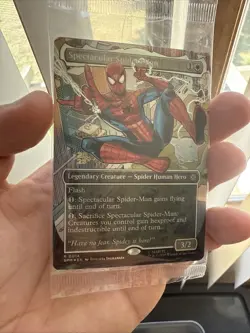 MTG Magic The Gathering Spectacular Spider-Man Stamped Prerelease Foil NM SEALED - Image 1