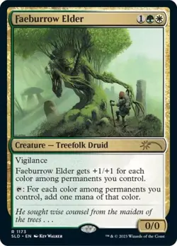 MTG English Faeburrow Elder NM Foil Secret Lair - Image 1