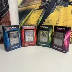 COMMANDER 2018 DECK Set of 4 MtG Sealed Case Nature's Vengeance Adaptive Reality - Image 1