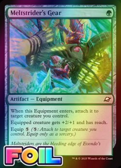 x1 Meltstrider's Gear FOIL EOE Edge of Eternities MTG 198 M/NM 1x - Image 1