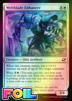x1 Weftblade Enhancer FOIL EOE Edge of Eternities MTG 44 M/NM 1x - Image 1
