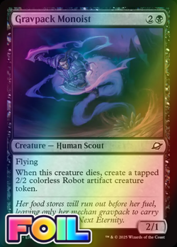 x1 Gravpack Monoist FOIL EOE Edge of Eternities MTG 104 M/NM 1x - Image 1