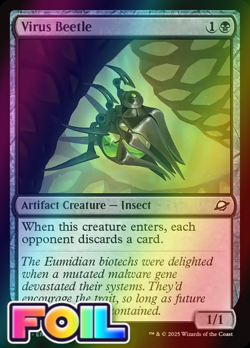 x1 Virus Beetle FOIL EOE Edge of Eternities MTG 124 M/NM 1x - Image 1
