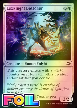 x1 Luxknight Breacher FOIL EOE Edge of Eternities MTG 26 M/NM 1x - Image 1