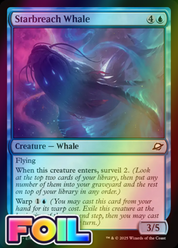 x1 Starbreach Whale FOIL EOE Edge of Eternities MTG 77 M/NM 1x - Image 1