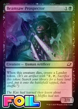 x1 Beamsaw Prospector FOIL EOE Edge of Eternities MTG 89 M/NM 1x - Image 1