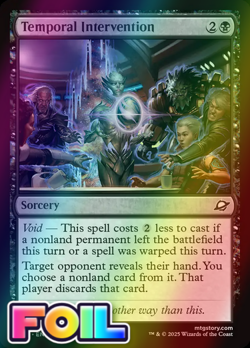 x1 Temporal Intervention FOIL EOE Edge of Eternities MTG 120 M/NM 1x - Image 1