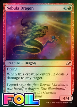 x1 Nebula Dragon FOIL EOE Edge of Eternities MTG 147 M/NM 1x - Image 1