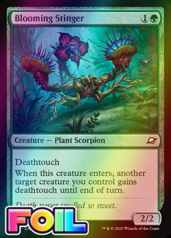 x1 Blooming Stinger FOIL EOE Edge of Eternities MTG 174 M/NM 1x - Image 1