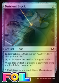 x1 Nutrient Block FOIL EOE Edge of Eternities MTG 243 M/NM 1x - Image 1