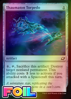 x1 Thaumaton Torpedo FOIL EOE Edge of Eternities MTG 246 M/NM 1x - Image 1