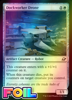 x1 Dockworker Drone FOIL EOE Edge of Eternities MTG 11 M/NM 1x - Image 1