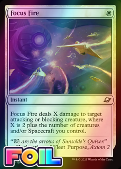 x1 Focus Fire FOIL EOE Edge of Eternities MTG 18 M/NM 1x - Image 1