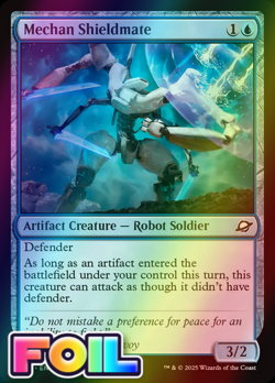x1 Mechan Shieldmate FOIL EOE Edge of Eternities MTG 65 M/NM 1x - Image 1