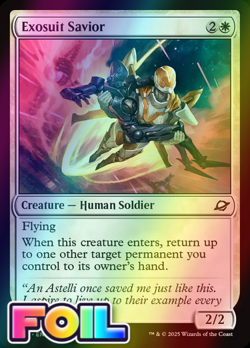 x1 Exosuit Savior FOIL EOE Edge of Eternities MTG 16 M/NM 1x - Image 1