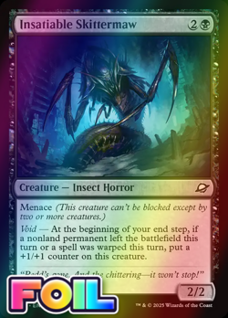 x1 Insatiable Skittermaw FOIL EOE Edge of Eternities MTG 108 M/NM 1x - Image 1