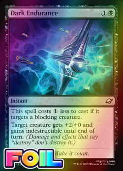 x1 Dark Endurance FOIL EOE Edge of Eternities MTG 93 M/NM 1x - Image 1