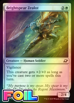 x1 Brightspear Zealot FOIL EOE Edge of Eternities MTG 8 M/NM 1x - Image 1