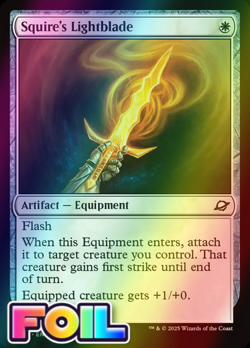x1 Squire's Lightblade FOIL EOE Edge of Eternities MTG 36 M/NM 1x - Image 1