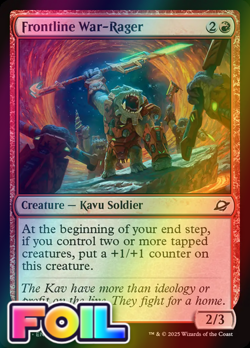 x1 Frontline War-Rager FOIL EOE Edge of Eternities MTG 134 M/NM 1x - Image 1