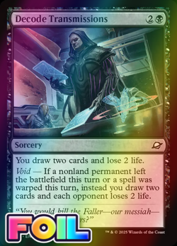 x1 Decode Transmissions FOIL EOE Edge of Eternities MTG 94 M/NM 1x - Image 1