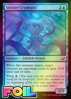 x1 Sinister Cryologist FOIL EOE Edge of Eternities MTG 75 M/NM 1x - Image 1