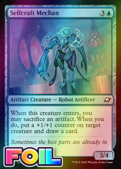 x1 Selfcraft Mechan FOIL EOE Edge of Eternities MTG 74 M/NM 1x - Image 1